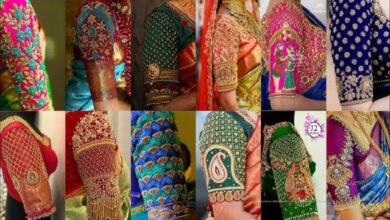 wedding aari work blouse hand designs